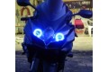 2008 - 2010 GSXR 600 750 HID BiXenon Projector kit with angel eyes halo